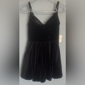 NWT Windsor - Black Glitter Sleeveless Dress - Junior's Size S